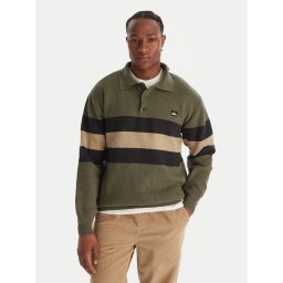 Quiksilver Пуловер Cooper EQYSW03331 Зелен Regular Fit