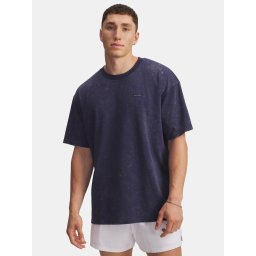 Men's Under Armour UA M HW OS LOGO WASH SS-BLU - Men's T-Shirt