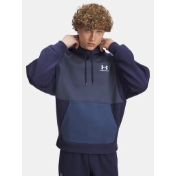 Men's Under Armour UA Icon HW Colorblocked Hdy-BLU - Men's Sweatshirt