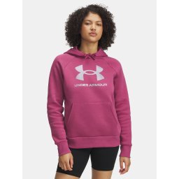 Under Armour UA Rival Flc Shimmer Hdy-RED Women's Sweatshirt - Women's