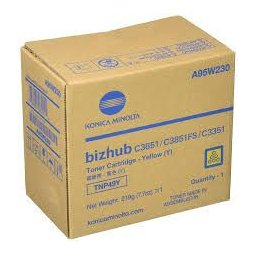 Жълт тонер Konica Minolta Bizhub C3351/ C3851, оригинален TNP-49Y