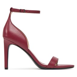 Сандали Calvin Klein Heel Sandal 90 - Lth HW0HW02337 Бордо