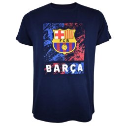 Barcelona FC Тениска синя цветна емблема