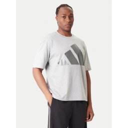 adidas Тишърт JM1707 Сив Loose Fit