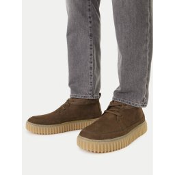 Clarks Зимни обувки Torhill LaceHi 26183474 Каки