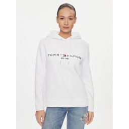 Tommy Hilfiger Суитшърт Heritage WW0WW31998 Бял Regular Fit