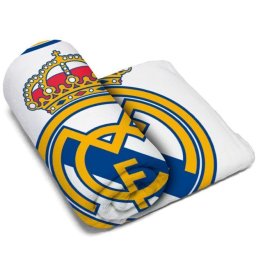 Real Madrid Поларено одеало бяло