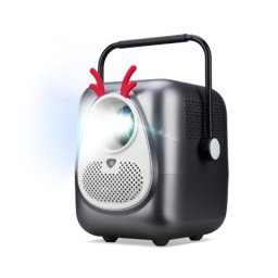 Мултимедиен проектор AOPEN Projector QF23s (powered by Acer), portable, LCD, LED, FHD (1920x1080), 6500 LED Lumens (250 ANSI), 1000:1, 1x, HDMI 1.4, USB (Type A) x1 share output port, Speakers 2x3W, (V 5.4, BT In/Out), Auto Focus, 1.23 kg, 2Y, Grey