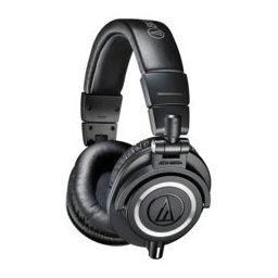 Слушалки Audio-Technica ATH-M50X, за професионален мониторинг, 45мм говорители, 15-28kHz, 99 dB, сваляем кабел, сгъваеми, черни