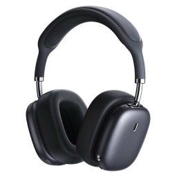 Слуашлки Baseus Bowie H2, Bluetooth, микрофон, ANC шумопотискане, до 33 часа време на работа, 40mm драйвери, тъмносиви