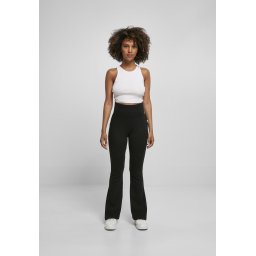Women's Organic Interlock Bootcut Leggings - Black