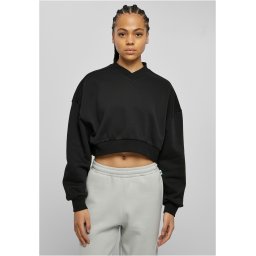 Women's black V-neckline