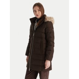 Tommy Hilfiger Пухено яке WW0WW47540 Кафяв Slim Fit