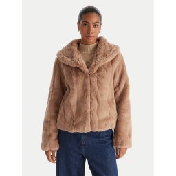 Guess Кожено палто W0BL0N WDCH0 Бежов Regular Fit