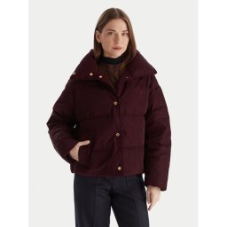 Tommy Hilfiger Пухено яке WW0WW47294 Бордо Relaxed Fit