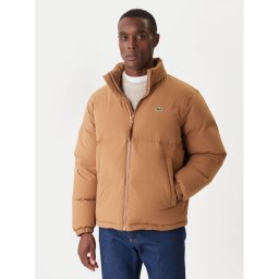 Lacoste Пухено яке BH5154 Кафяв Regular Fit