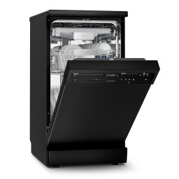 Klarstein Свободностояща съдомиялна машина Verosteel | Минималистична, компактна, елегантна | EEC B | 45 см (DSM-KL-VL-DW-45cm-Blk)