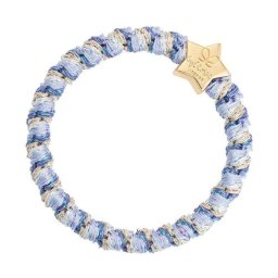 By Eloise London Woven Gold Star стилен ластик и гривна в едно цвят син