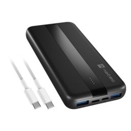 Зарядно устройство Natec Powerbank Trevi Slim Q V2 10000MAh 2X USB-A 18W + 1X USB-C 20W + USB-C - USB0-C CABLE