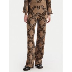 ONLY Плетени панталони Anny 15327634 Бежов Loose Fit