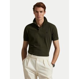 Polo Ralph Lauren Тениска с яка и копчета 710680784197 Зелен Custom Slim Fit