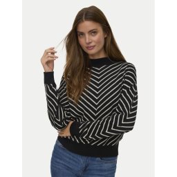 Vero Moda Пуловер Capricorn 10331893 Черен Regular Fit