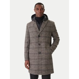 KARL LAGERFELD Вълнено палто 455733 554755 Сив Regular Fit