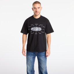 Тениска PLEASURES Overview Logo T-Shirt Black L