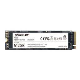 Твърд диск Patriot P300 512GB M.2 2280 PCIE