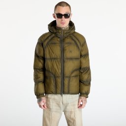 Яке REPRESENT Translucent Hooded Puffer Dark Olive S