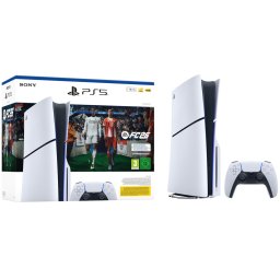 Конзола PlayStation 5 - EA SPORTS FC 26, 1TB, бяла