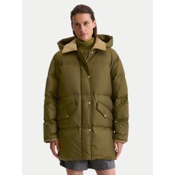 Marc O'Polo Пухено яке 509 1119 70183 Зелен Regular Fit