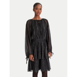 DKNY Коктейлна рокля DD5H1H71 Черен Regular Fit