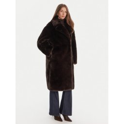 Guess Кожено палто W5BL95 WJ110 Кафяв Regular Fit