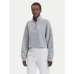 adidas Суитшърт Essentials French Terry IY9681 Сив Oversize