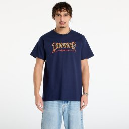 Тениска Thrasher Cracked by Exteenager T-Shirt Navy L