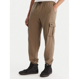 Quiksilver Долнище анцуг Cargo Fleece EQYFB03401 Каки Regular Fit