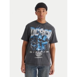 DC Shoes Тишърт Skull Shock EDYZT0435 Черен Regular Fit