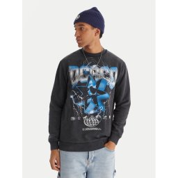 DC Shoes Суитшърт Skull Shock Crew EDYSF03251 Сив Regular Fit