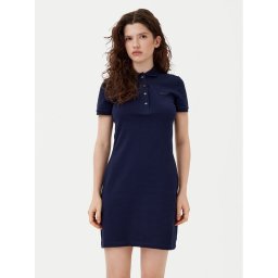 Lacoste Ежедневна рокля EF5473 Тъмносин Slim Fit
