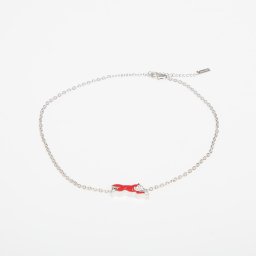 Огърлица Billionaire Boys Club Icecream Running Dog Chain Necklace Silver/ Red OS