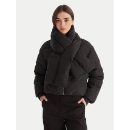 Calvin Klein Пухено яке LV044D518G Черен Regular Fit