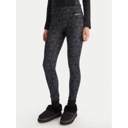 Roxy Термооблекло долна част Daybreak Brushed ERJLW03056 Черен Slim Fit