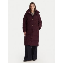 Tommy Hilfiger Пухено яке WW0WW47279 Бордо Relaxed Fit