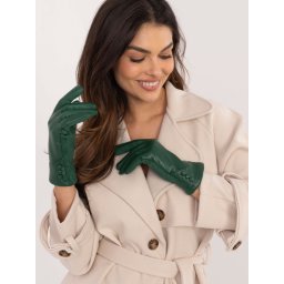 Dark Green Elegant Women's Gloves
