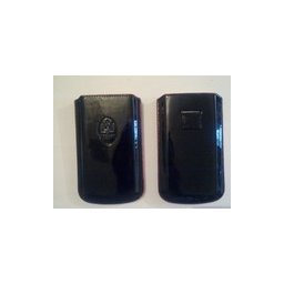 Кожен Maserati черен калъф за Apple iPhone 4