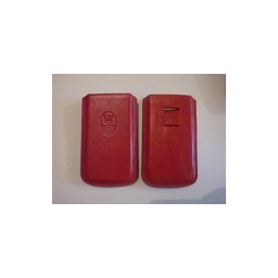 Кожен Maserati червен калъф за Apple iPhone 4