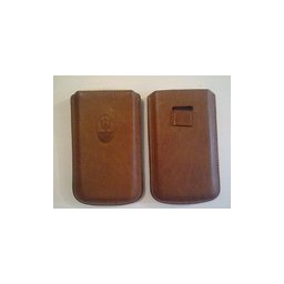 Кожен Maserati кафяв калъф за Apple iPhone 4