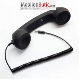 Ретро „COCO“ Телефонна слушалка за Apple iPhone Черна