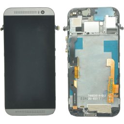 Дисплей + Тъч скрийн + Рамка за HTC One M8 Черен